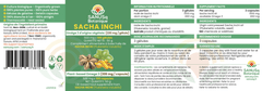Étiquette Sacha Inchi SANUSq Botanique – Oméga 3 végétal, 220 mg par gélule, 100 gélules, culture biologique, sans OGM