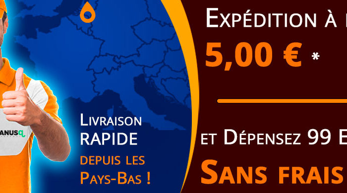 Livraison rapide depuis les Pays-Bas – expédition dès 5€, gratuite dès 99€, certifié DGCCRF et DGAL