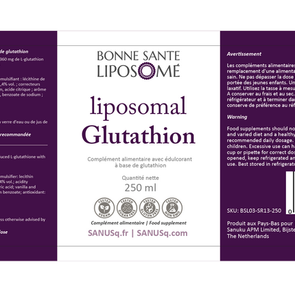 Glutathion liposomal antioxydant
