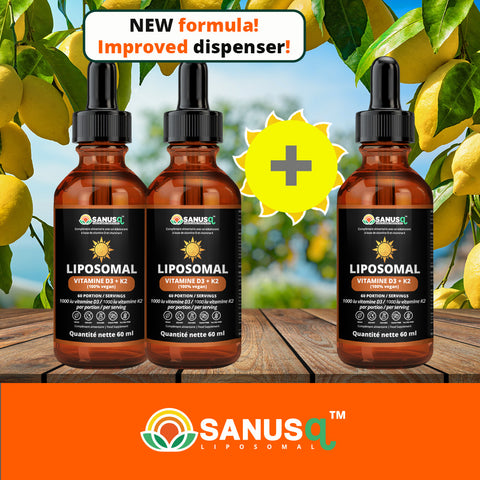 Liposomal Vitamin D3 + K2 bundle | SANUSq Health