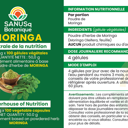 Moringa Oleifera | La centrale de la nutrition