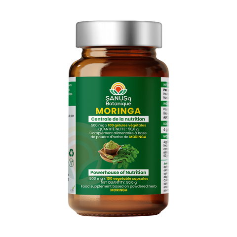 Moringa Oleifera Leaf (vegetable) capsules - 500 mg | SANUSq Health