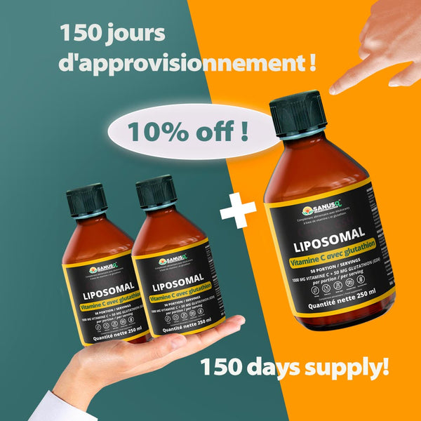 Liposomal Vitamin C with Glutathione bundle | SANUSq Health