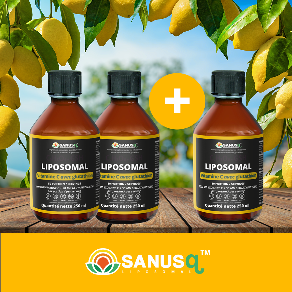 Liposomal Vitamin C with Glutathione - 250 ml bundle offer from SANUSq  Health