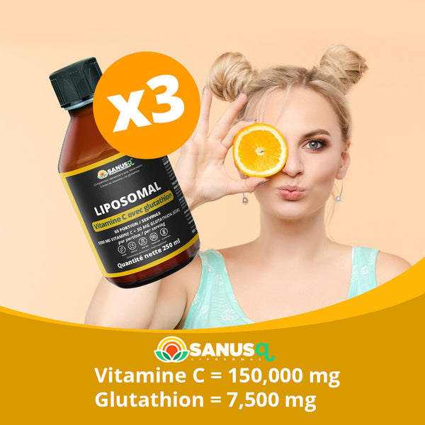 Liposomal Vitamin C with Glutathione bundle | SANUSq Health