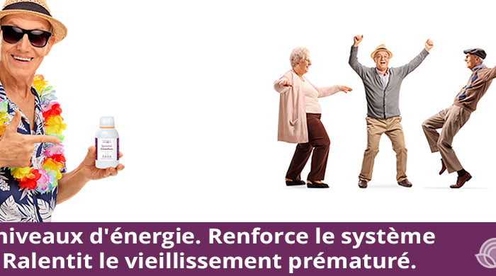 SANUSq Health glutathion liposomal pour l'énergie, l'immunité et ralentir le vieillissement prématuré chez les seniors actifs