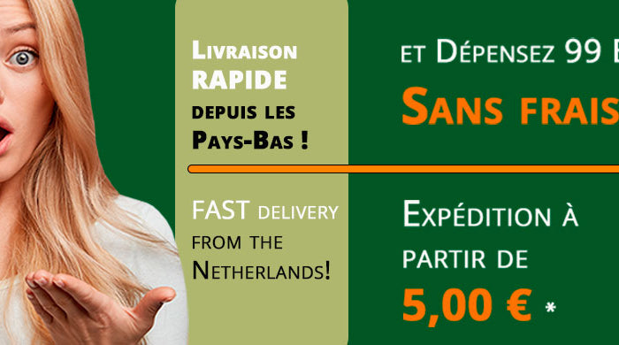 Fast delivery from the Netherlands, free shipping over 99 EUR, shipping from 5.00 EUR