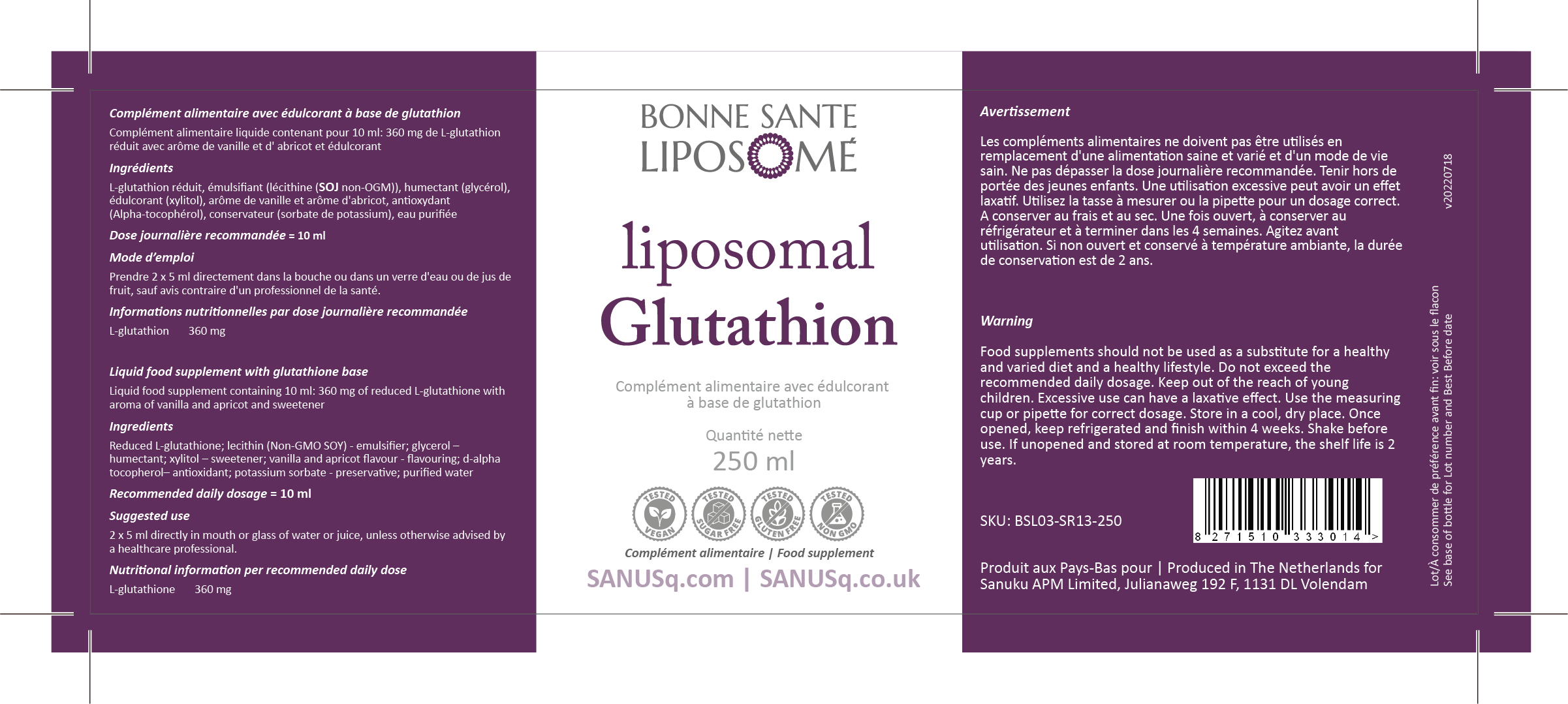 Liposomal Antioxidant Bundle | SANUSq Liposomal Antioxidant Bundle | SANUSq