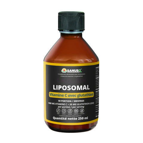 Liposomal Vitamin C with Glutathione - 250ml | SANUSq Health