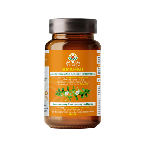 Brahmi (Bacopa Monnieri) vegetable capsules - 350 mg | SANUSq Health