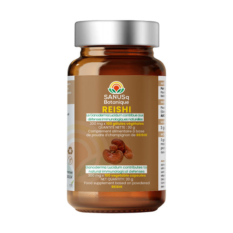 Reishi mushroom (vegetable) capsules - 300 mg | SANUSq Health