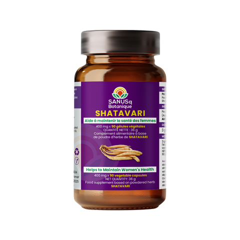 Shatavari (Asparagus Racemosus) vegetable capsules - 400 mg | SANUSq Health